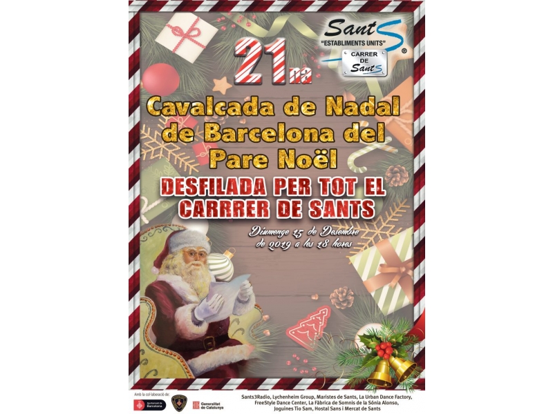 21na cavalcada de Barcelona del Pare Noël