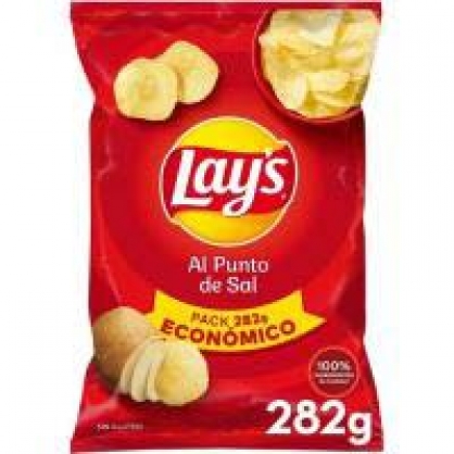 Patatas fritas al punto de sal LAY'S, bolsa 282 g