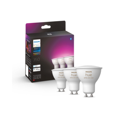 Pack de 3 bombillas inteligentes 4,3W GU10 White and Color Ambiance - Philips Hue