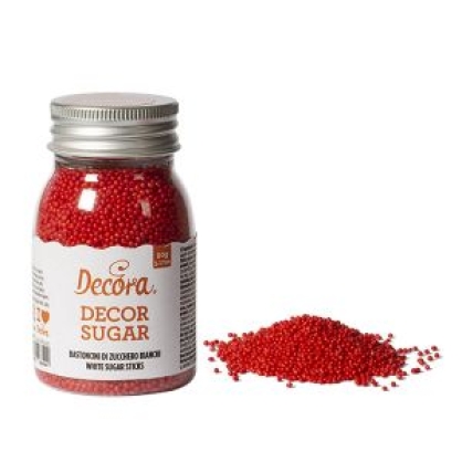 Perlas azúcar rojas 100 g Decora